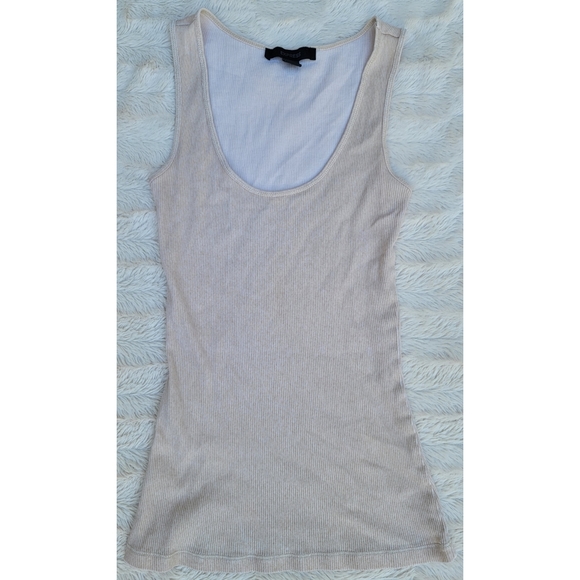 Express cream sparkly tank top - Picture 1 of 10